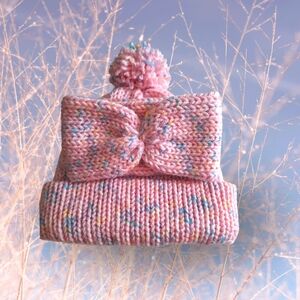 Child Winter hat and headband bundle